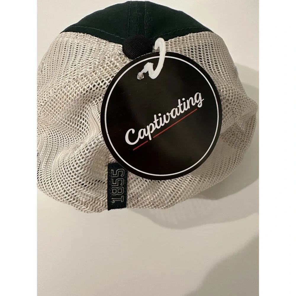 Captivating Michigan State Spartans Mesh Trucker Hat Adjustable Snapback NEW